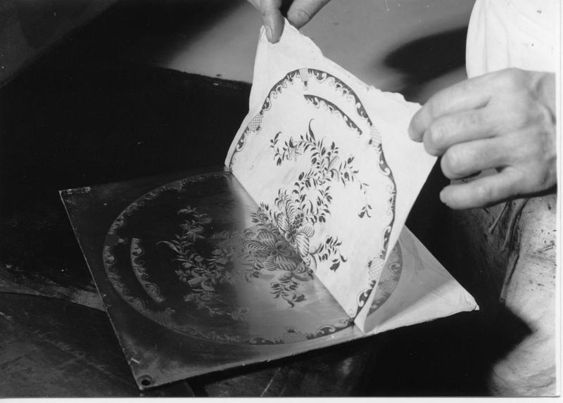 Printing process Museum of Royal Worcester