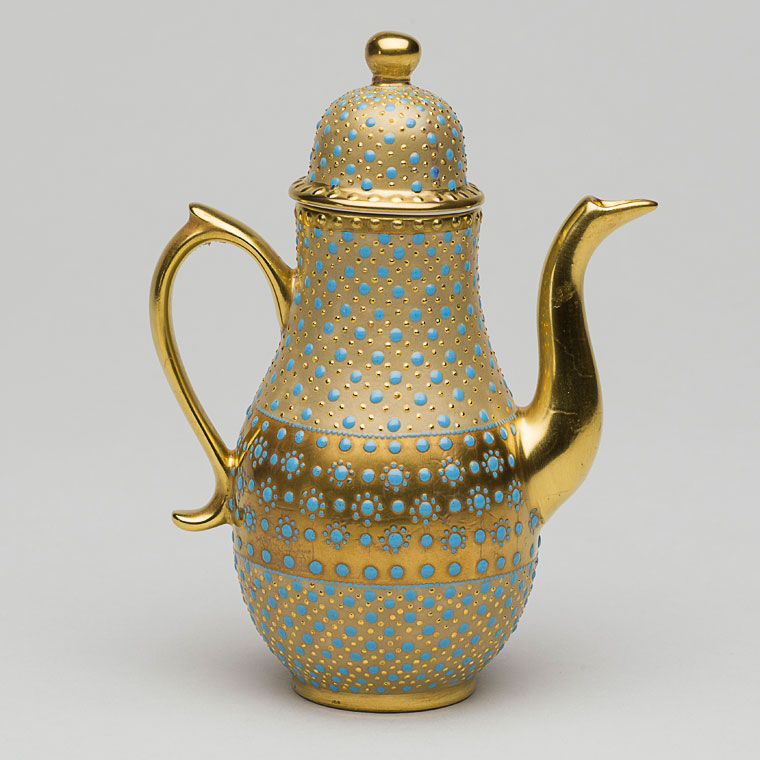 Miniature coffee pot Museum of Royal Worcester