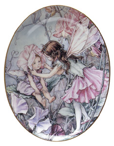 Oval Wall Plate – Sweet Pea Fairy