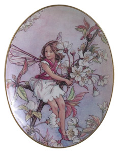Oval Wall Plate – Wild Cherry Fairy