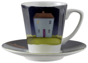 Silent Night Cup and Saucer – Paul Horton