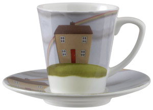 Under the Rainbow Cup and Saucer – Paul Horton