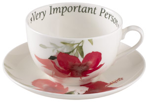 Hibiscus Beauty Cup and Saucer – Very Important Person